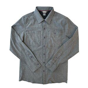 Outdoor Research Wayward II Shirt Mens Small Long Sleeve Button Up Hiking Gray